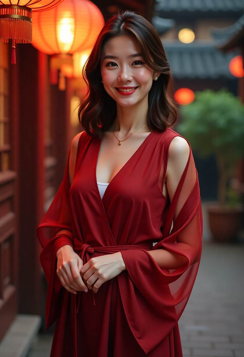 雨天里的洗衣屋与晾衣绳